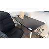 Image 2 : ASSORTED OFFICE FURNITURE - SMALL TABLE, (7) OFFICE CHAIRS, ROUND TABLE , UMBRELLA STAND WITH