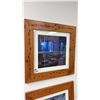 Image 2 : PAIR SOLID PINE PICTURE FRAMES - APPROX. 36" X 36"