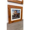 Image 3 : PAIR SOLID PINE PICTURE FRAMES - APPROX. 36" X 36"