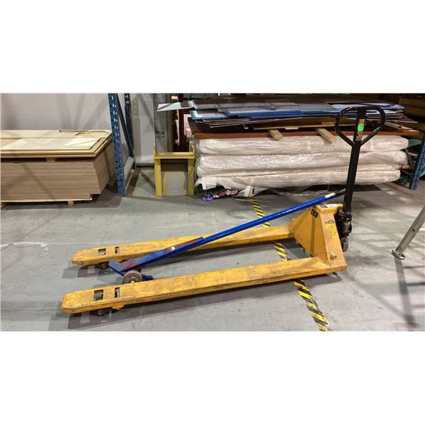 HU-LIFT 5500 LBS. CAPACITY LONG PALLET LIFT PALLET JACK (72" FORKS)  AND 75" ROLLER