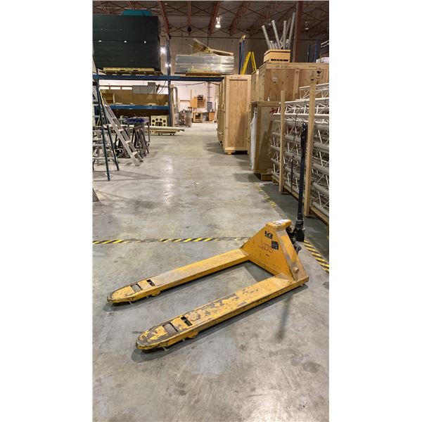 HU-LIFT 5500 LBS. CAPACITY (YELLOW) PALLET JACK *LAST DAY REMOVAL AFTER 3PM*