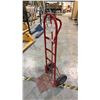 Image 3 : 2 SOLID TIRE HAND TRUCK DOLLIES (RED AND BLUE)
