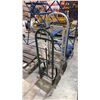Image 1 : 2 SOLID TIRE HAND TRUCK DOLLIES (ULINE ALUMINIUM H-1479 AND GREEN HARPER)