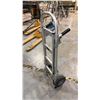Image 4 : 2 SOLID TIRE HAND TRUCK DOLLIES (ULINE ALUMINIUM H-1479 AND GREEN HARPER)