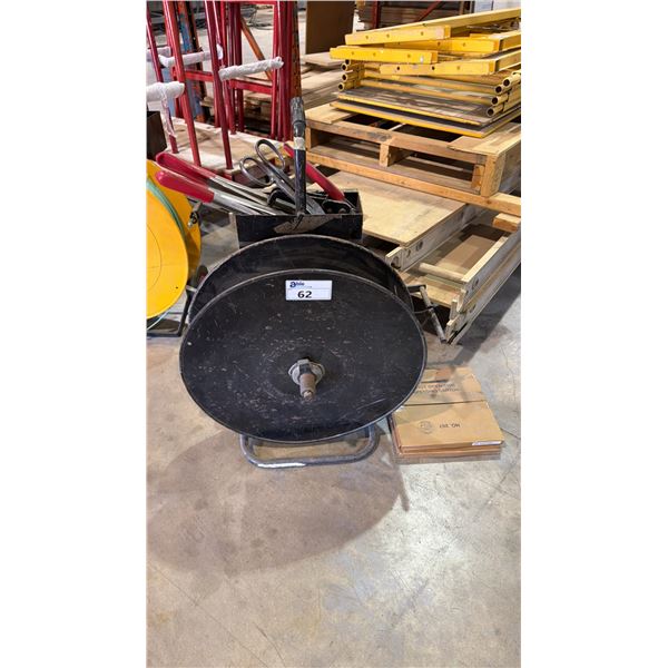 BAND STRAPPING CART (BLACK) WITH ASSORTED STRAPPING TOOLS