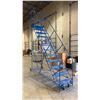 Image 1 : CANWAY MODEL 12SH MOBILE WAREHOUSE STAIRS - 10 FT TO STANDING PLATFORM, MAX RATED LOAD 400 LBS