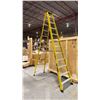 Image 1 : FEATHERLITE FIBREGLASS & ALUMINIUM STEP LADDER (YELLOW)  12FT. - 300 LBS. CAPACITY