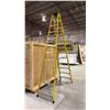 Image 2 : FEATHERLITE FIBREGLASS & ALUMINIUM STEP LADDER (YELLOW)  12FT. - 300 LBS. CAPACITY