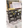Image 1 : WORKMATE 425 WORK BENCH AND (4) STANLEY FOLDING SAWHORSES