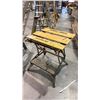 Image 3 : WORKMATE 425 WORK BENCH AND (4) STANLEY FOLDING SAWHORSES