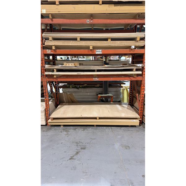6 PARCIAL PALLETS OF PLYWOOD & MDF - APPROX. 50PCS. 4FT X 8FT SHEETS