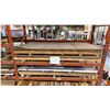 Image 4 : 7 PARTIAL PALLETS OF ASSORTED WOOD - PLYWOOD SHEETS, ALUMINIUM PANEL SHEETS, WHITE PLASTIC