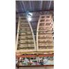 Image 5 : 7 PARTIAL PALLETS OF ASSORTED WOOD - PLYWOOD SHEETS, ALUMINIUM PANEL SHEETS, WHITE PLASTIC