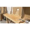 Image 4 : MAKITA MODEL LS1019L 10" SLIDING COMPOUND MITRE SAW WITH APPROX. 15FT WORK BENCH
