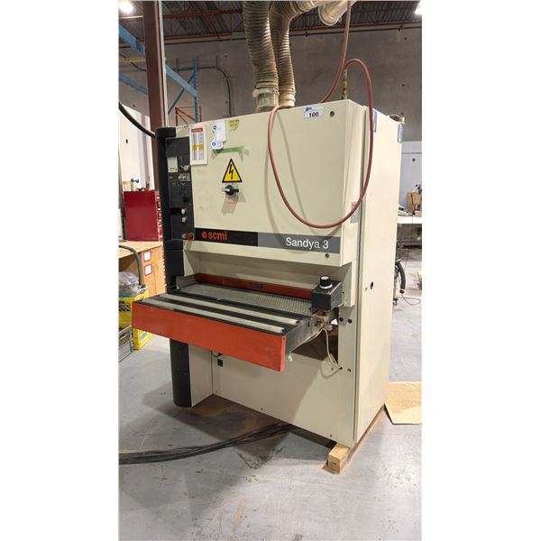 SCMI SANDYA 3 HEAVY DUTY PROFESSIONAL WIDE BELT SANDER 40" BED