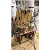Image 2 : SPRAY PAINT CART WITH (2) PNEUMATIC PAINT POTS, HOSE LINES/REGULATORS AND (2) SPRAY GUNS