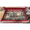 Image 3 : 7 DRAWER TOOL CABINET (RED) WITH CONTENTS - ASSORTED SOCKETS, AUGER BITS, ALLEN KEYS AND MORE
