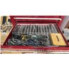 Image 4 : 7 DRAWER TOOL CABINET (RED) WITH CONTENTS - ASSORTED SOCKETS, AUGER BITS, ALLEN KEYS AND MORE