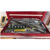 Image 5 : 7 DRAWER TOOL CABINET (RED) WITH CONTENTS - ASSORTED SOCKETS, AUGER BITS, ALLEN KEYS AND MORE