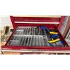 Image 6 : 7 DRAWER TOOL CABINET (RED) WITH CONTENTS - ASSORTED SOCKETS, AUGER BITS, ALLEN KEYS AND MORE