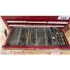 Image 3 : 6 DRAWER TOOL BOX (RED) WITH CONTENTS - LARGE ASSORTMENT OF DRILL BITS