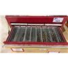 Image 4 : 6 DRAWER TOOL BOX (RED) WITH CONTENTS - LARGE ASSORTMENT OF DRILL BITS