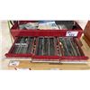 Image 5 : 6 DRAWER TOOL BOX (RED) WITH CONTENTS - LARGE ASSORTMENT OF DRILL BITS