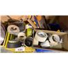 Image 3 : GROUP OF (3) MILK CRATES OF ASSORTED HAND TOOLS, SHOP SUPPLIES AND HARDWARE
