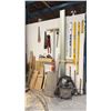 Image 1 : ASSORTED TOOLS - CRAFTSMAN SHOP VAC, LEVELS, SQUARES, BOLT CUTTERS, SAWS AND MORE