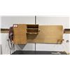Image 4 : WOOD SHOP WORK STATION - WORK BENCH WITH WALL MOUNT CABINET AND  WORK TABLE