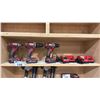 Image 1 : MILWAUKEE CORDLESS DRILL/DRIVER SET - 3 DRILLS, 3 BATTERIES AND 2 CHARGERS