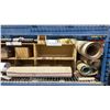 Image 3 : LARGE GROUP OF ASSORTED SHOP MATERIALS, HOSE LINES, DOLLIES, FOLDING TABLES AND MORE