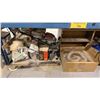 Image 5 : LARGE GROUP OF ASSORTED SHOP MATERIALS, HOSE LINES, DOLLIES, FOLDING TABLES AND MORE