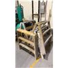 Image 1 : GROUP OF (8) ALUMINIUM SAW HORSES