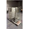 Image 2 : GROUP OF (3) PAINT BOOTH MOBILE DRYING RACKS (WHITE)