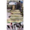 Image 3 : GROUP OF (5) MOBILE WOODEN WORK TABLES