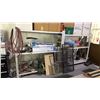Image 1 : 2 WHITE METAL SHELF RACKING UNITS AND CONTENTS