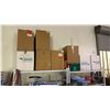 Image 2 : 2 WHITE METAL SHELF RACKING UNITS AND CONTENTS