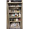 Image 5 : GROUP OF (6) METAL 2 DOOR STORAGE CABINETS WITH CONTENTS - ASSORTED PAINT, SHOP SUPPLIES,