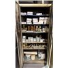 Image 6 : GROUP OF (6) METAL 2 DOOR STORAGE CABINETS WITH CONTENTS - ASSORTED PAINT, SHOP SUPPLIES,