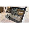 Image 3 : 2 METAL MOBILE WORK CARTS AND CONTENTS