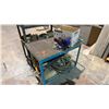 Image 4 : 2 METAL MOBILE WORK CARTS AND CONTENTS