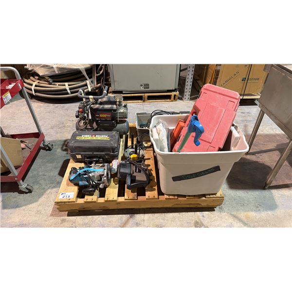 PALLET OF ASSORTED TOOLS *FOR PARTS OR REPAIR*