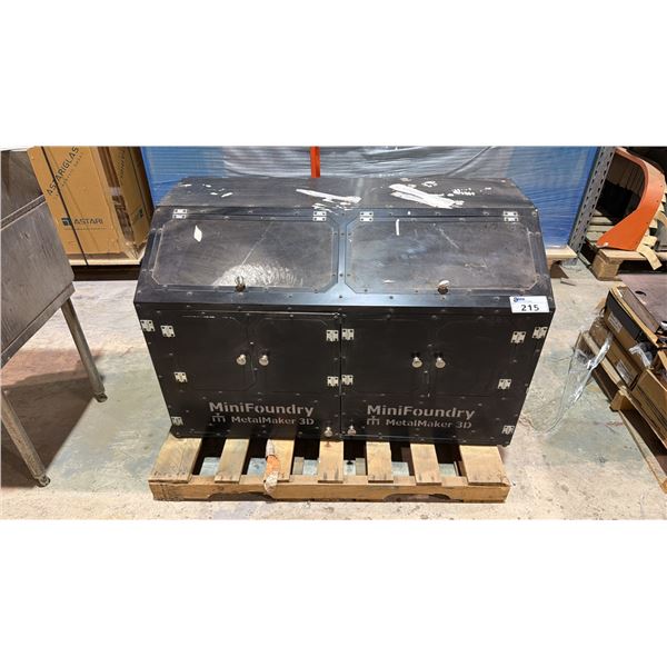 MINI FOUNDRY METAL MAKER - SMALL FORGE, VACUUM UNIT AND PROTECTIVE CABINET