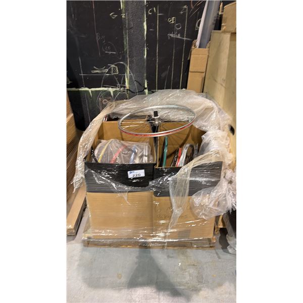 PALLET OF (4) BOXES OF ASSORTED BICYCLE RIMS