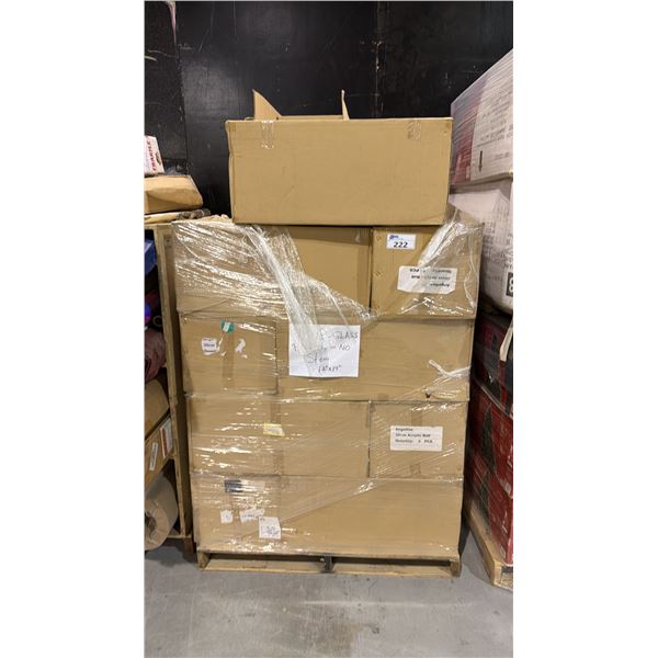 PALLET OF LAMP GLASS - ACRYLIC BALLS AND  BEAD ORB