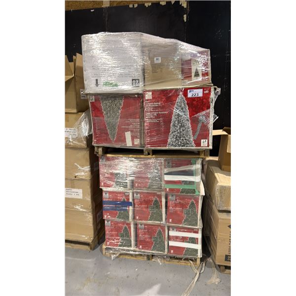 PALLET OF ARTIFICIAL CHRISTMAS TREES