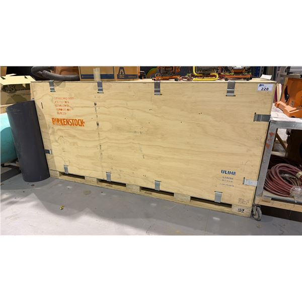 LARGE WOODEN STORAGE/SHIPPING CRATE - 8FT X 4FT X 4FT HIGH
