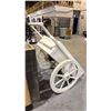 Image 4 : WOODEN MARKET FLOWER VENDER PULL CART