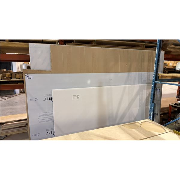 7 LARGE SHEETS OF ASSORTED PLASTIC AND ALNPLAST ALUMINIUM COMPOSITE MATERIAL